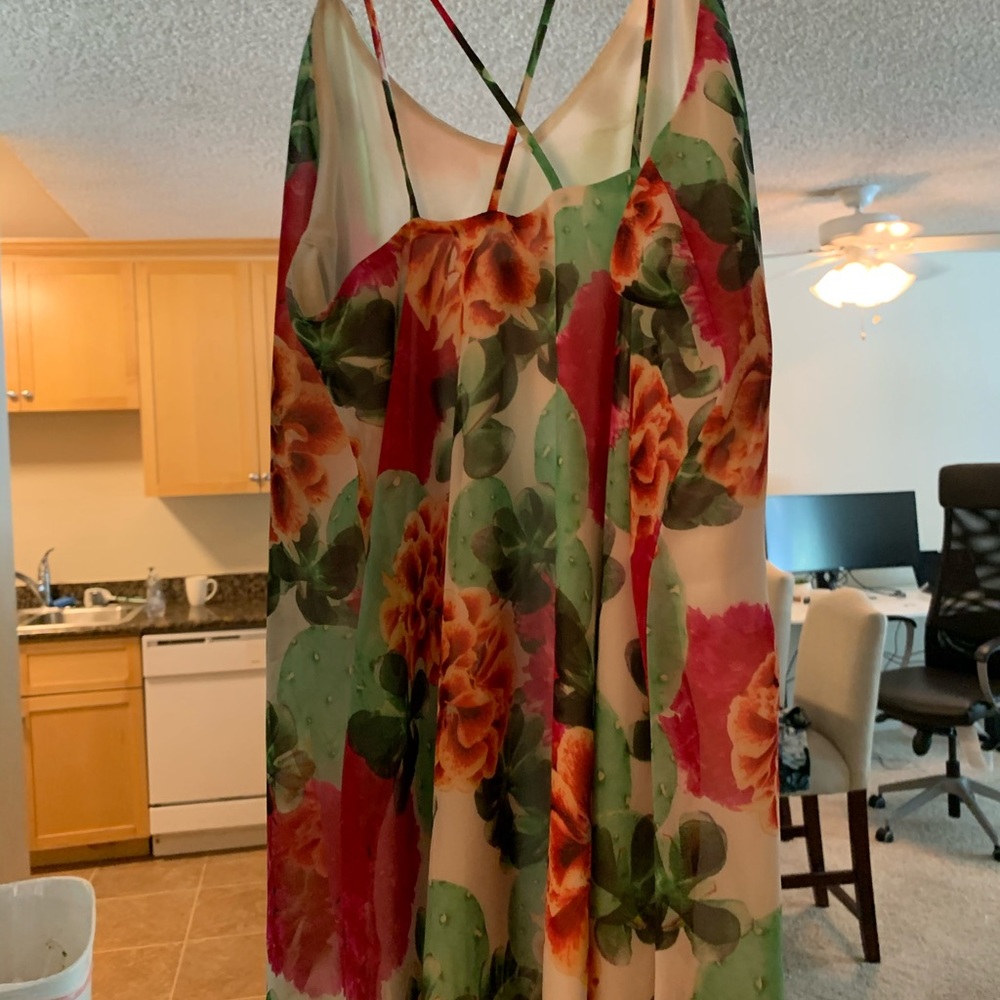 Show me your MuMu strapy floral dress